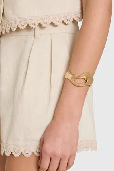 Ettika Open Abstract Cuff In Gold