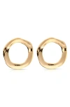 Ettika Open Circle Drop Earrings In Gold