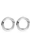Ettika Open Circle Drop Earrings In Metallic