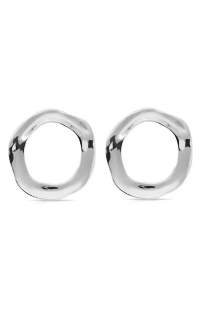 Ettika Open Circle Drop Earrings In Metallic