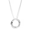 Ettika Open Circle Statement Necklace In Silver