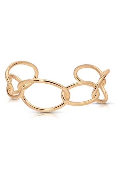 Ettika Open Oval Link Bangle Bracelet In Gold