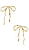 Ettika Organic Bow Earrings In Gold