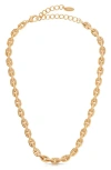 ETTIKA ETTIKA OVAL CHAIN NECKLACE