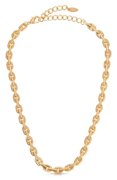 Ettika Oval Chain Necklace In Gold