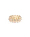 Ettika Oval Dome Baguette Band Ring In Gold