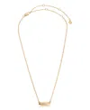 Ettika Oval Dome Baguette Simple Pendant Necklace
