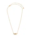 Ettika Oval Dome Baguette Simple Pendant Necklace
