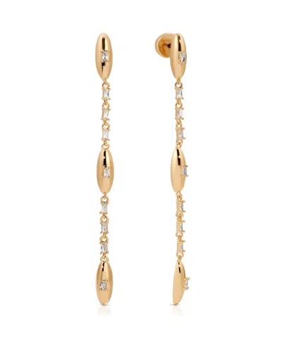 ETTIKA OVAL DOME LINEAR EARRINGS
