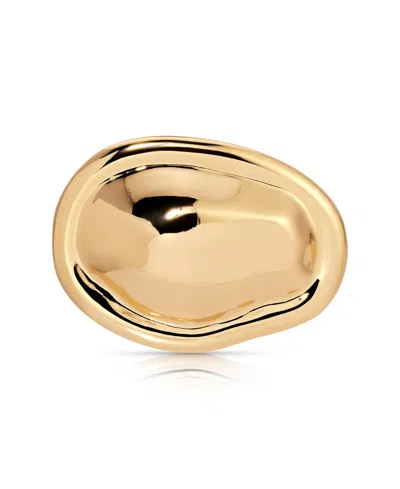 Ettika Oval Lux Hinge Barrette In Gold
