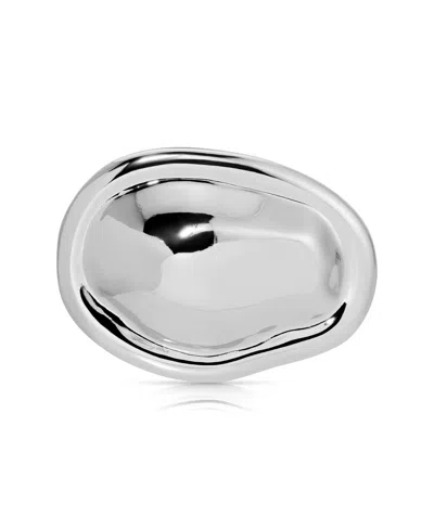 Ettika Oval Lux Hinge Barrette In Silver