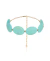 Ettika Turquoise Station Statement Necklace In Turquoise