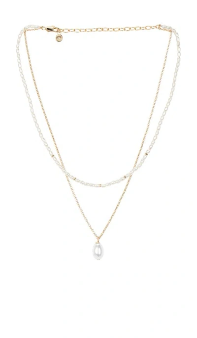 Ettika Pacific Pearl Layered Necklace In Gold