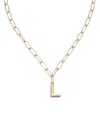 Ettika Paperclip Chain Initial Necklace