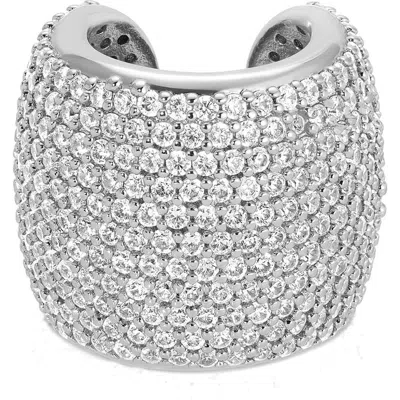 ETTIKA ETTIKA PAVÉ CUBIC ZIRCONIA STATEMENT CHUNKY EAR CUFF