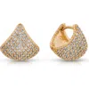 Ettika Pave Encrusted Huggies Hoops Earrings In Gold