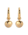 Ettika Polished Pebble Huggie Hoop Earrings In Gold