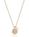 Ettika Sand Dollar Pendant Charm Necklace In Gold