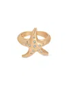 Ettika Starfish Luxe Statement Ring In Gold