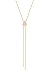 Ettika Pave Shine Bolo Necklace In Gold