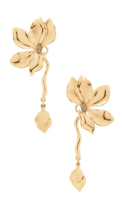 Ettika Petals Statement Earrings In Gold