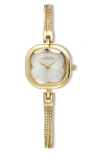 Ettika Petite Square Bracelet Watch, 22mm X 22mm In Gold