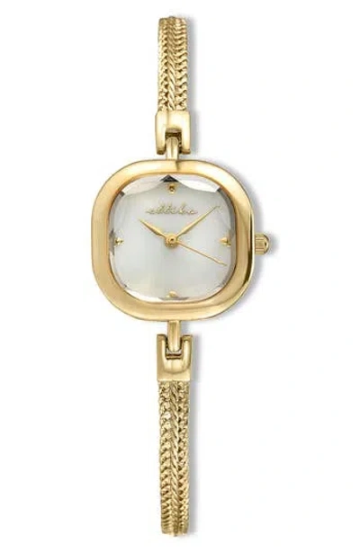 Ettika Petite Square Bracelet Watch, 22mm X 22mm In Gold