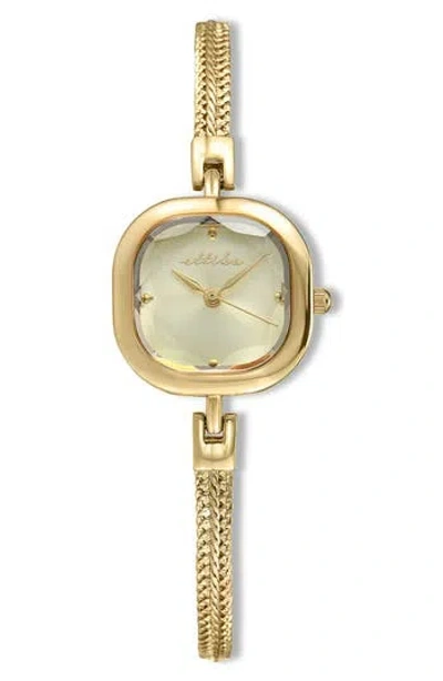 Ettika Petite Square Bracelet Watch, 22mm X 22mm In Gold
