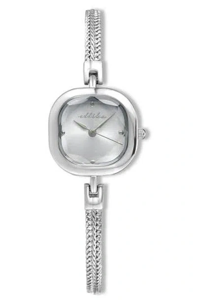 Ettika Petite Square Bracelet Watch, 22mm X 22mm In Metallic