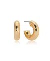 Ettika Plated Mini Thick Classic Hoop Earrings In Gold