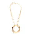 Ettika Plated Open Circle Statement Necklace In Gold