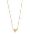 Ettika Pave Polished Pebble Pendant Necklace, 14-17 In Gold