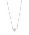 Ettika Pave Polished Pebble Pendant Necklace, 14-17 In Rhodium