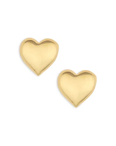 Ettika 18k Gold Plated Heart Stud Earrings