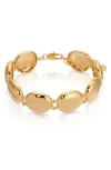 Ettika Polished Pebble Bracelet In Gold