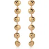 Ettika Polished Pebble Linear Dangle Earrings In Gold
