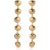 Ettika Polished Pebble Linear Dangle Earrings In Gold