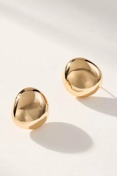 Ettika Polished Pebble Stud Earrings In Gold