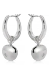 Ettika Polished Pebble Huggie Hoop Earrings