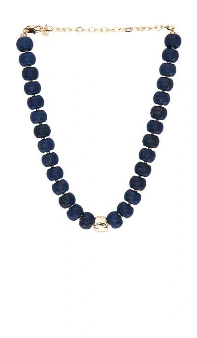Ettika Power Bead Statement Necklace In Blue