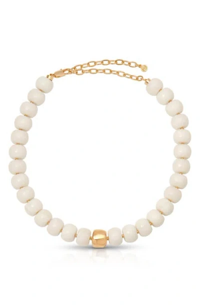 Ettika Power Bead Statement Necklace In Neutral
