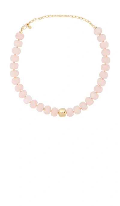 Ettika Power Bead Statement Necklace In Pink