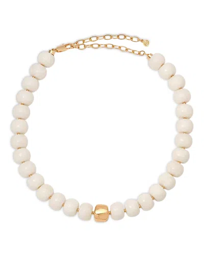 Ettika Power Bead Stone Statement Necklace, 15-20 In Transparent