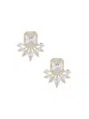 Ettika Crystal Stud Earrings In Gold
