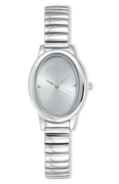 Ettika Quartz Bracelet Watch, 24mm X 36.5mm In Silver