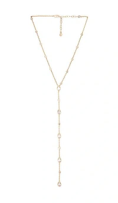 Ettika Radiant Gem Lariat Necklace In Gold