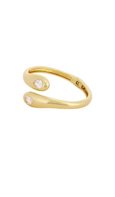 Ettika Radiant Gem Wrap Cuff Bracelet In Gold
