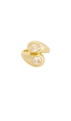 Ettika Radiant Gem Wrap Ring In Gold