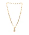 Ettika Rainbow 18k Gold Plated Nugget Toggle Necklace In Gold