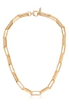 ETTIKA ETTIKA RECTANGLE CHAIN NECKLACE